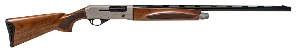 Pointer 12 Gauge 3" 3+1 28" Matte Blued Barrel, Gray Cerakote Rec, Oiled Turkish Walnut Wood Stock, Fiber Optic Sight, 5 Chokes Included
