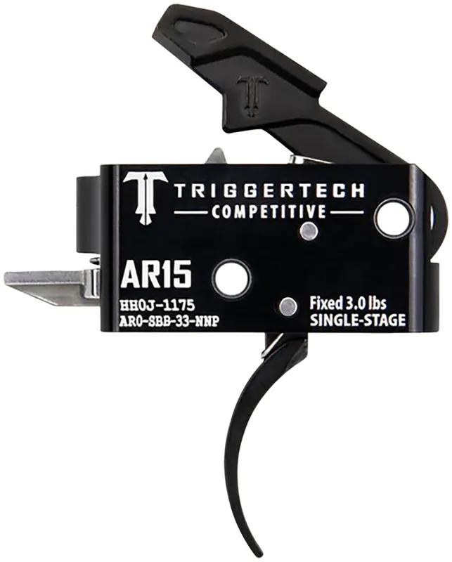 TriggerTech Competitive Pro Curved Single-Stage 3 lbs Fixed for AR-15