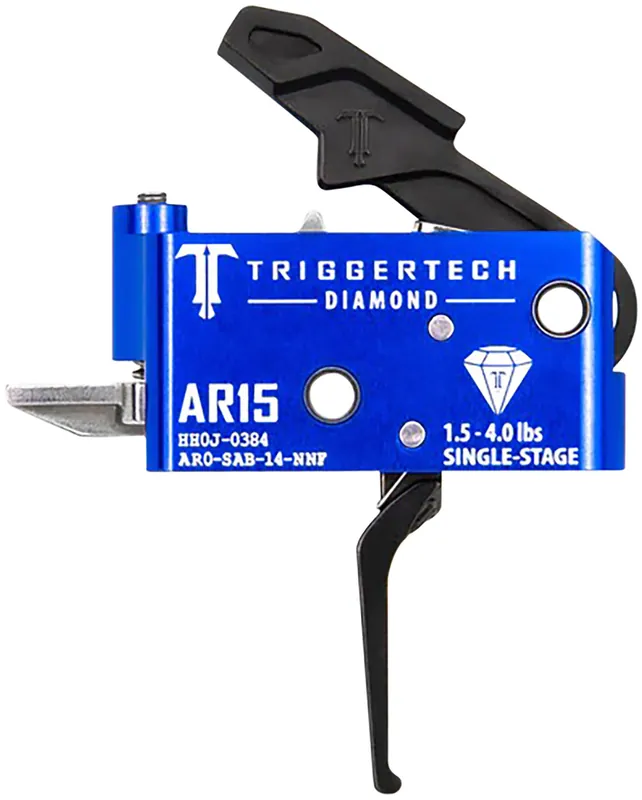 TriggerTech Diamond Flat Single-Stage 1.5-4.0 lbs Adjustable for AR-15