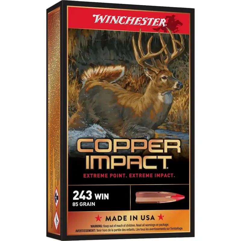 Winchester Ammo Copper Impact 350 Legend 150gr Extreme Point Lead-Free 20Bx/10Cs