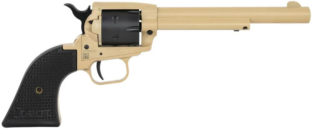 Heritage Mfg Rough Rider 22 LR Revolver 6.50" Sabre Sand Cerakote SRR22V6