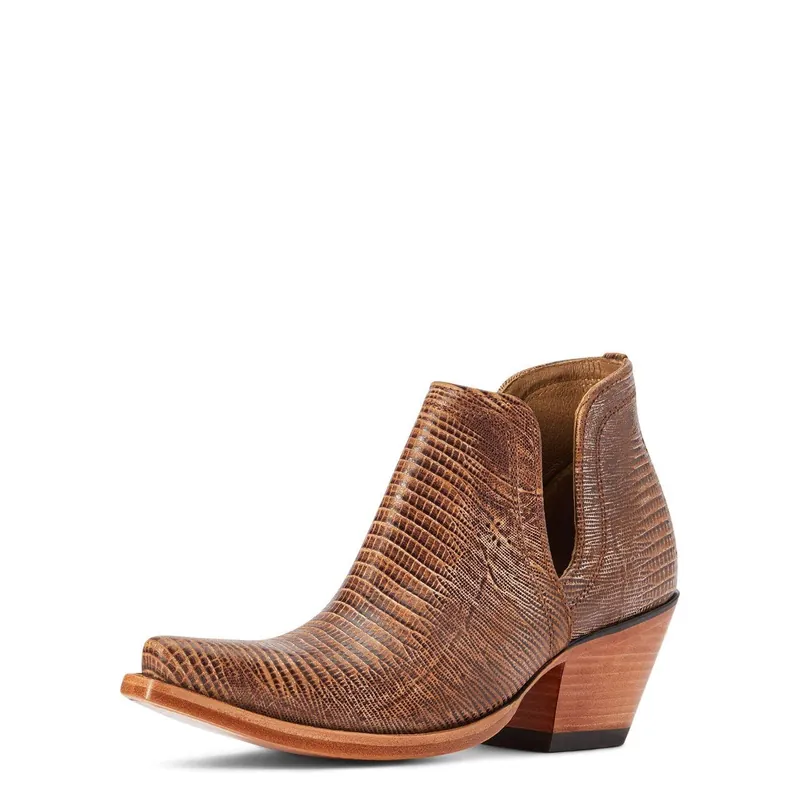 Ariat Women‘s Dixon Brown Lizzard Print Western Boots