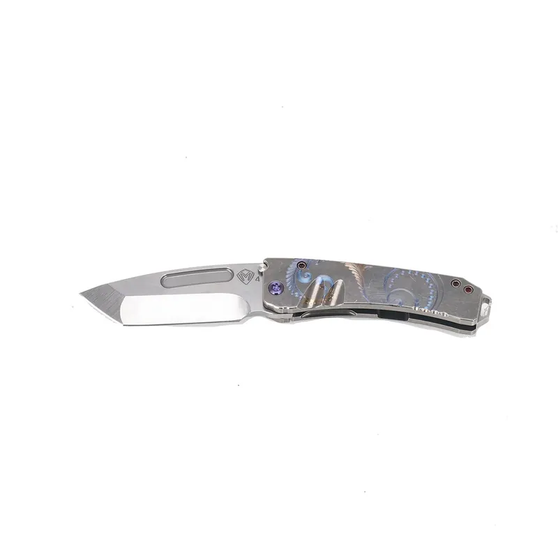 Medford Mini Marauder Knife Tumbled Ti Tanto Leaf