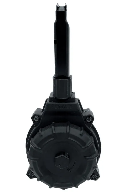 ProMag 9mm 50rd Smith & Wesson Shield Plus Drum Magazine Black DRM-A77