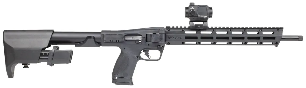 Smith & Wesson M&P FPC 9mm Luger 23+1 16.25" Black Oxide Black Anodized Receiver 15" M-LOK Handguard Polymer Stock M&P 14377