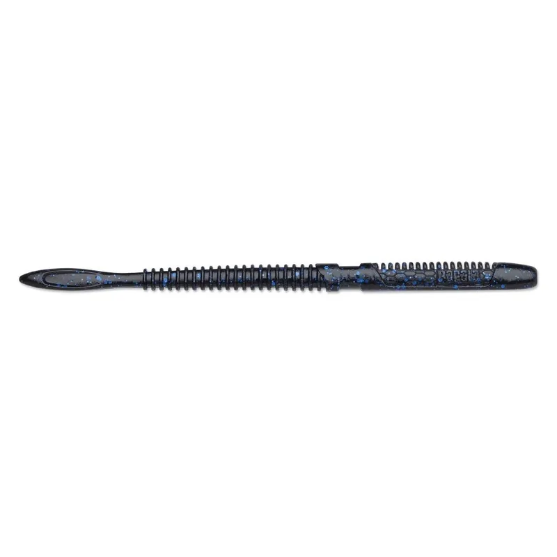 Rapala CrushCity Janitor Worm - 6" Black Blue Flake