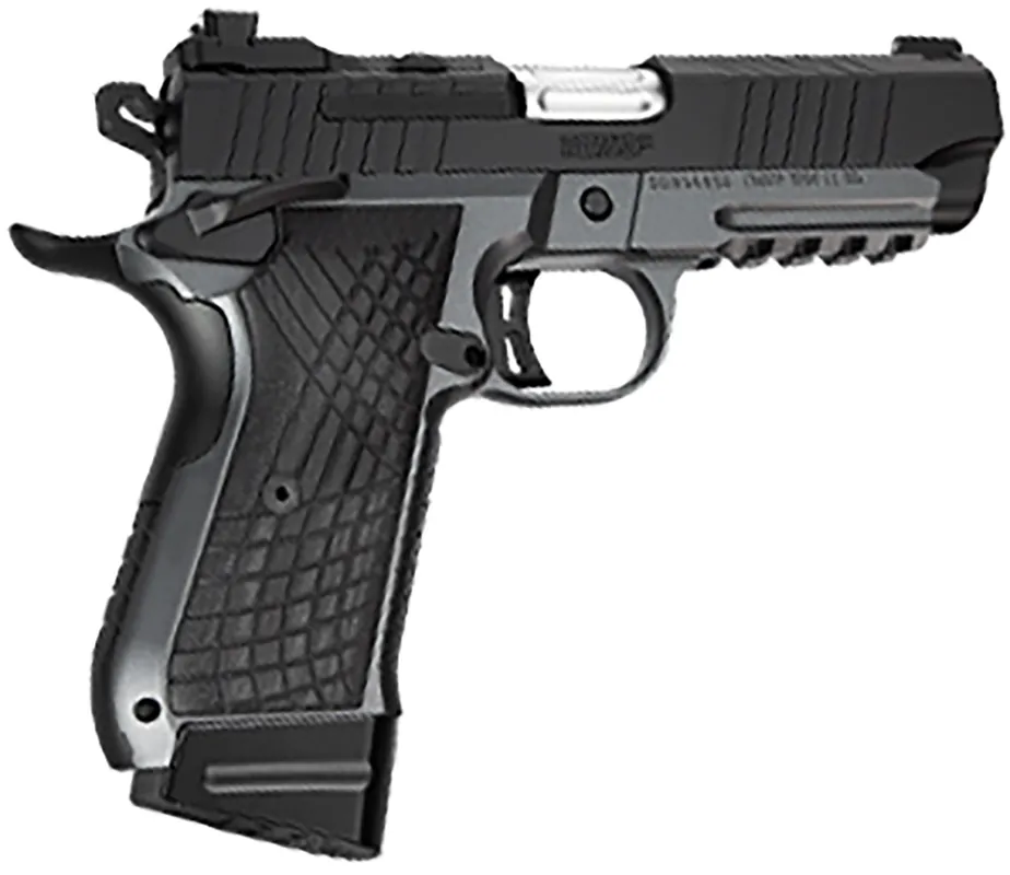 Kimber Mfg.,inc KDS9C 9mm 15+1 4.09" KimPro Gray/Black Front and Rear Serrations Stainless Steel Black Crosshatch cut G-10 Grip 3100015