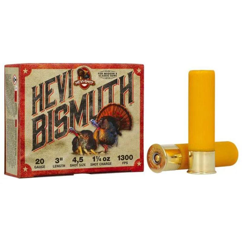 Hevi-Shot Hevi-Bismuth 20 Gauge Ammo 3" 4 5 5 Rounds HSBT420045