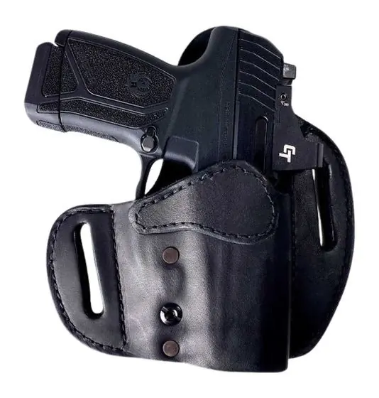 Urban Carry 208 Signature LockLeather Holster OWB RMR G17/P320 RH Black LLOWBRMR208BKR