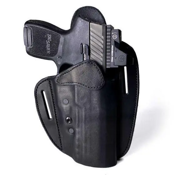 Urban Carry 218 Signature LockLeather Holster OWB RMR G19/FN9 RH Black LLOWBRMR218BKR