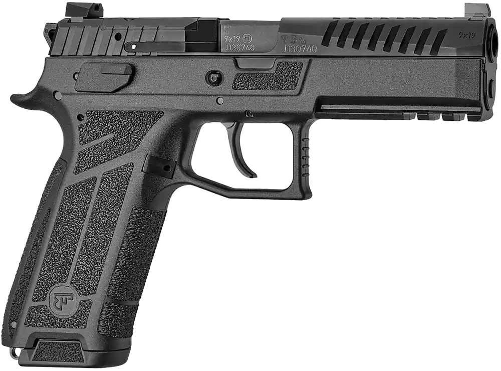 CZ USA P-09 F Nocturne Pistol 9mm 19+1 4.53" Barrel Optic Ready Slide Accessory Rail Interchangeable Backstraps DA/SA 91670