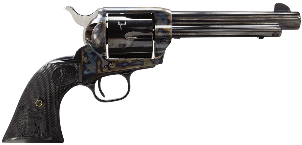 Colt Single Action Army Peacemaker .45LC 6Rd 4.75" Blued Barrel & Cylinder Color Case Hardened Frame Black Grips P1840