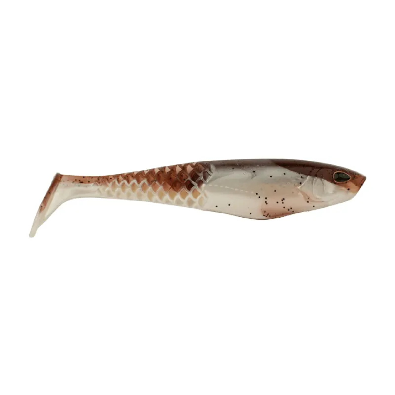 Berkley PowerBait Unrigged CullShad - 6" Green Pumpkin Pearl White