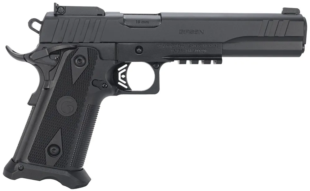 Girsan Witness2311 10mm AUTO 15+1 6" Barrel Steel Slide Polymer Frame 3-Dot Sights Adj Rear Sight Ambi Thumb Safety Black 395075
