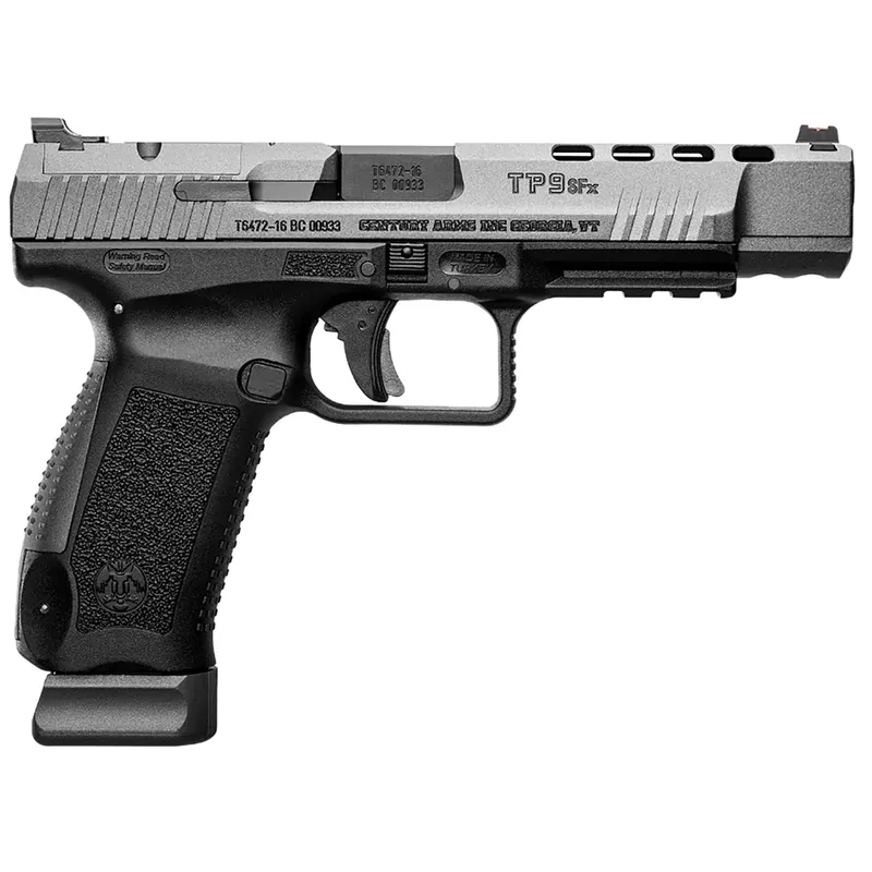 Canik TP9SFx 9mm Luger Pistol 10+1 5.20" Match Barrel Polymer Frame GRY/BLK HG4192GN