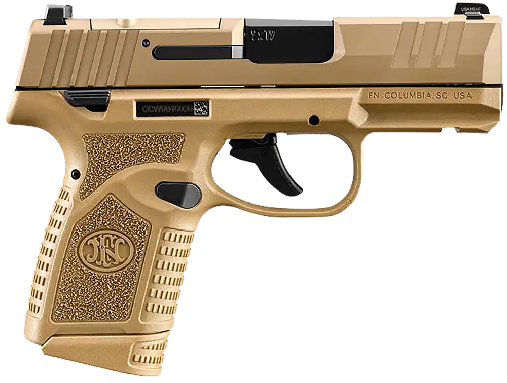 FN Reflex MRD Micro-Compact 9mm Luger 10+1 3.30" Barrel Optic Ready Slide Polymer Frame Tritium Front Sight SAO FDE 66101423