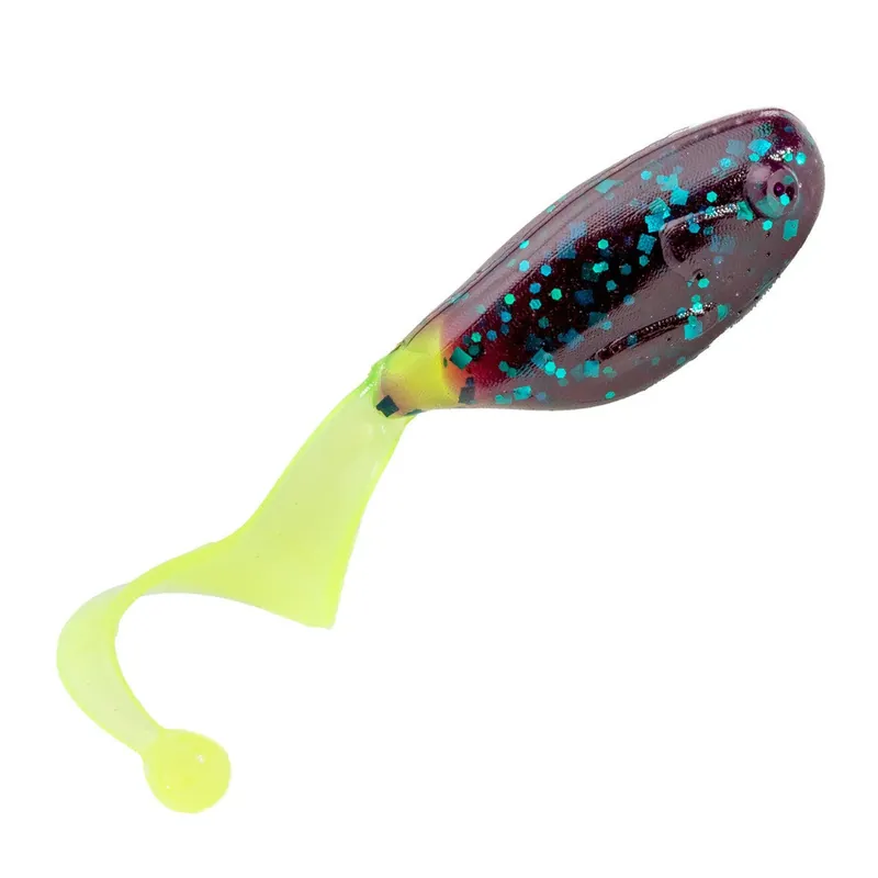 Strike King Mr. Crappie Crappie Cutter Soft Plastic - 1.5" Monkey Shine