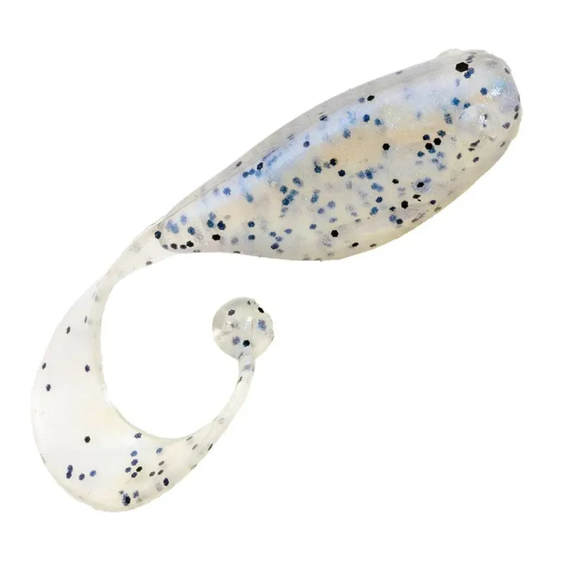 Strike King Mr. Crappie Crappie Cutter Soft Plastic - 1.5" Glimmer Blue
