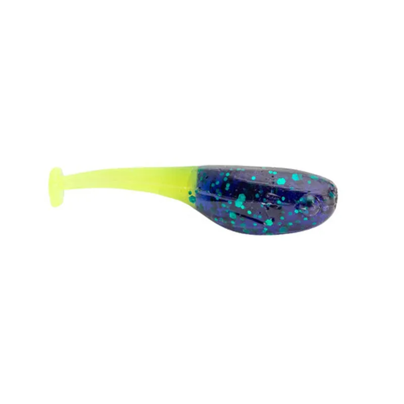 Strike King Mr. Crappie Lil‘ Suck‘r - 1.5" Junebug Chartreuse