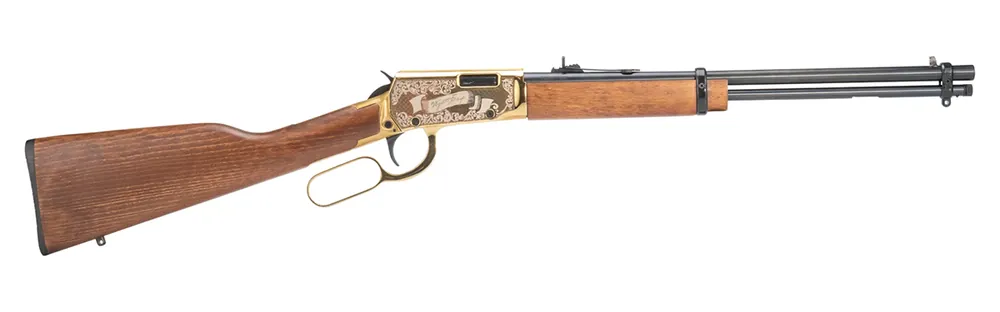 Rossi Rio Bravo Wyatt Earp Lever Action Rifle .22LR 15+1 18" Bbl Aluminum Receiver Wood Stock Cross Bolt Safety Adj Rear Sight