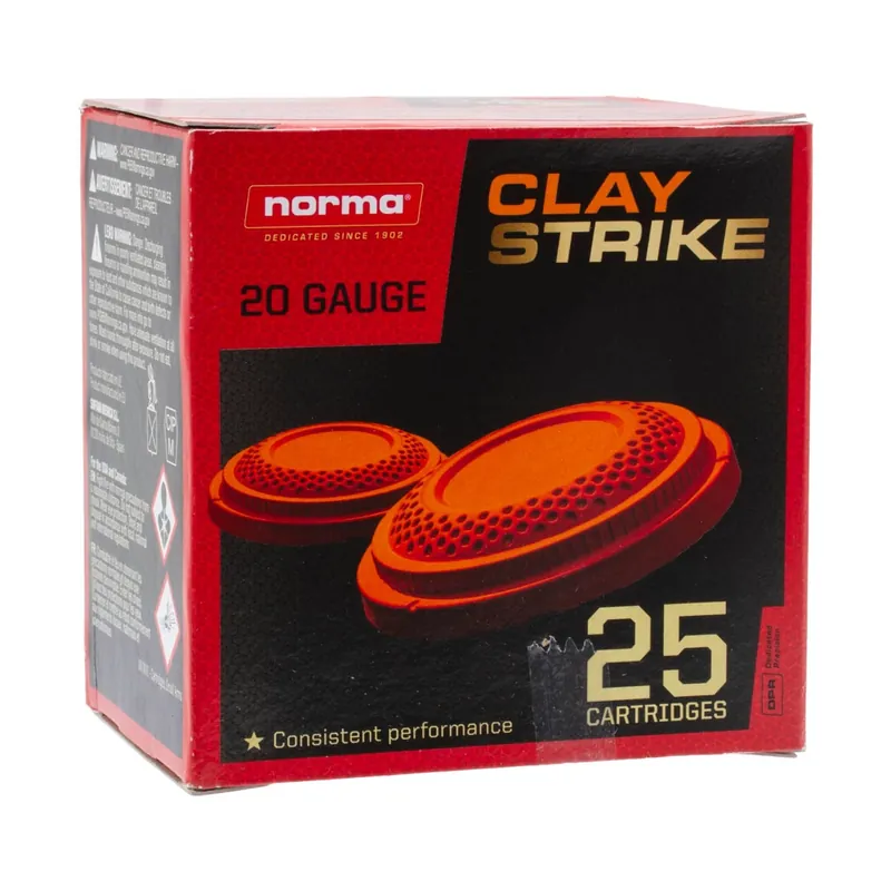 Norma CLAYSTRIKE 20 GA 2 3/4" 8 Shot 7/8 oz. 25 Rounds