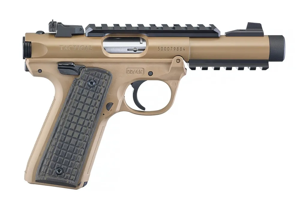 Ruger Mark IV 22/45 Tactical 22 LR Pistol 4.4" FDE 40167