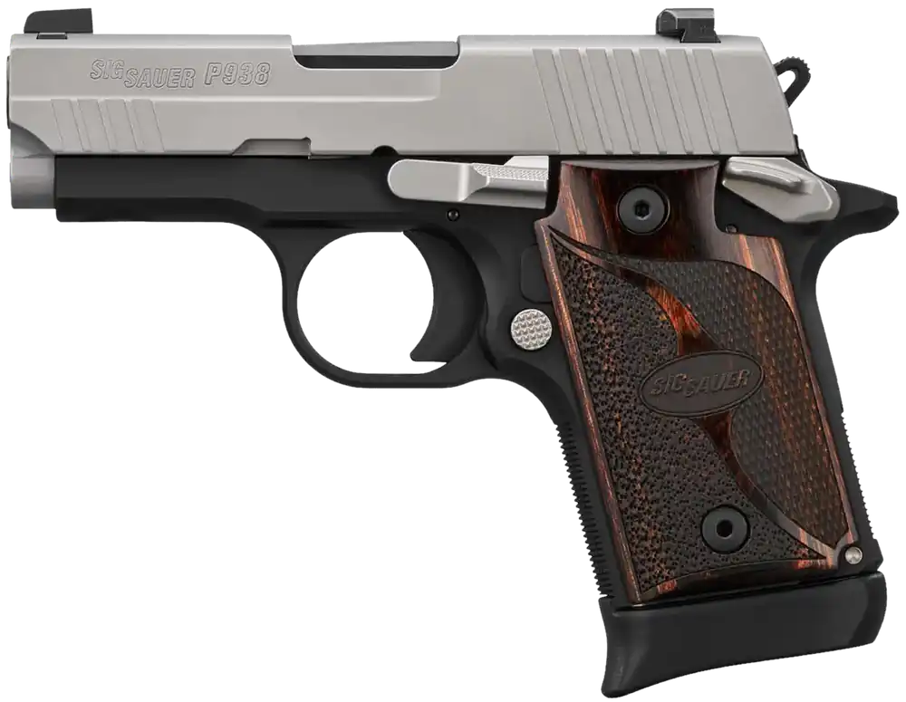 Sig Sauer P938 9mm Luger Pistol 3" Micro-Compact Frame Black 9389TXR3AMBI