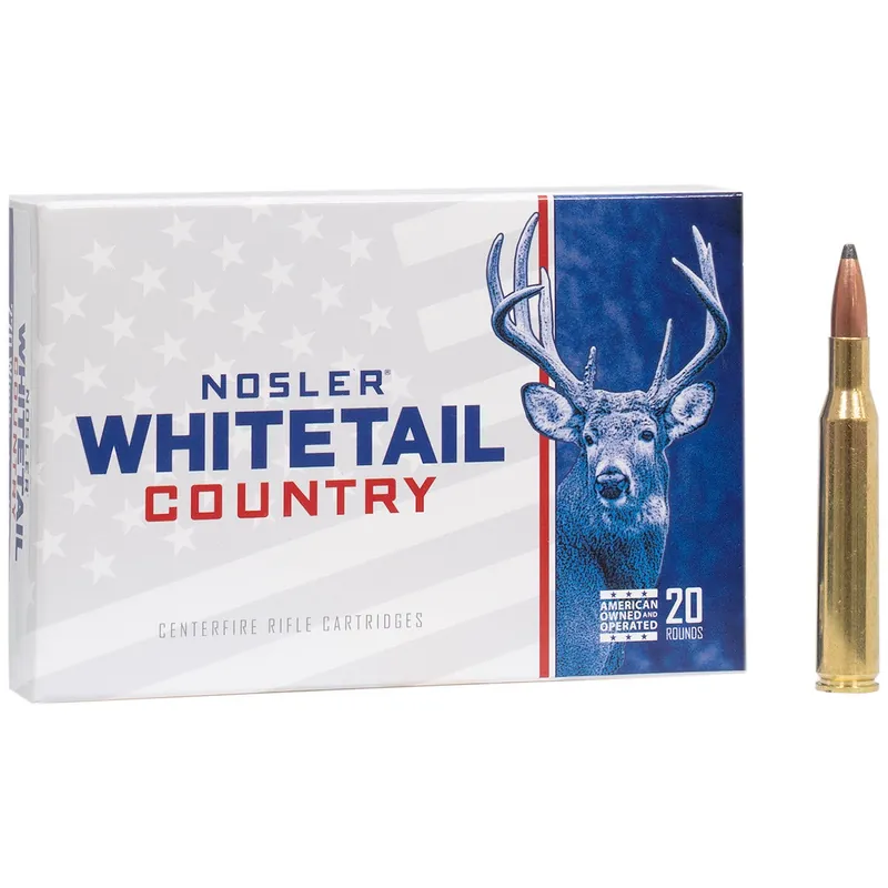 Nosler Whitetail Country 270 Winchester Ammo 130gr Spitzer Boat Tail 20 Rounds 40110