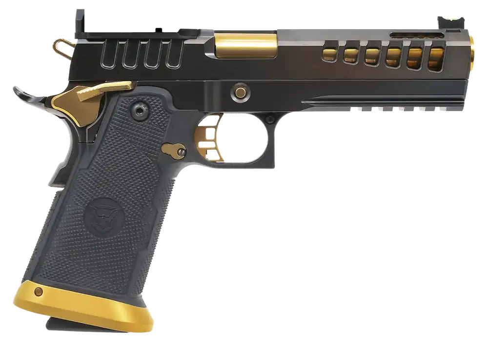 Watchtower Demolitia Elite 9mm Pistol 5" Gold Plated PVD Ported Barrel DEMOLITIA9MM5ELITE