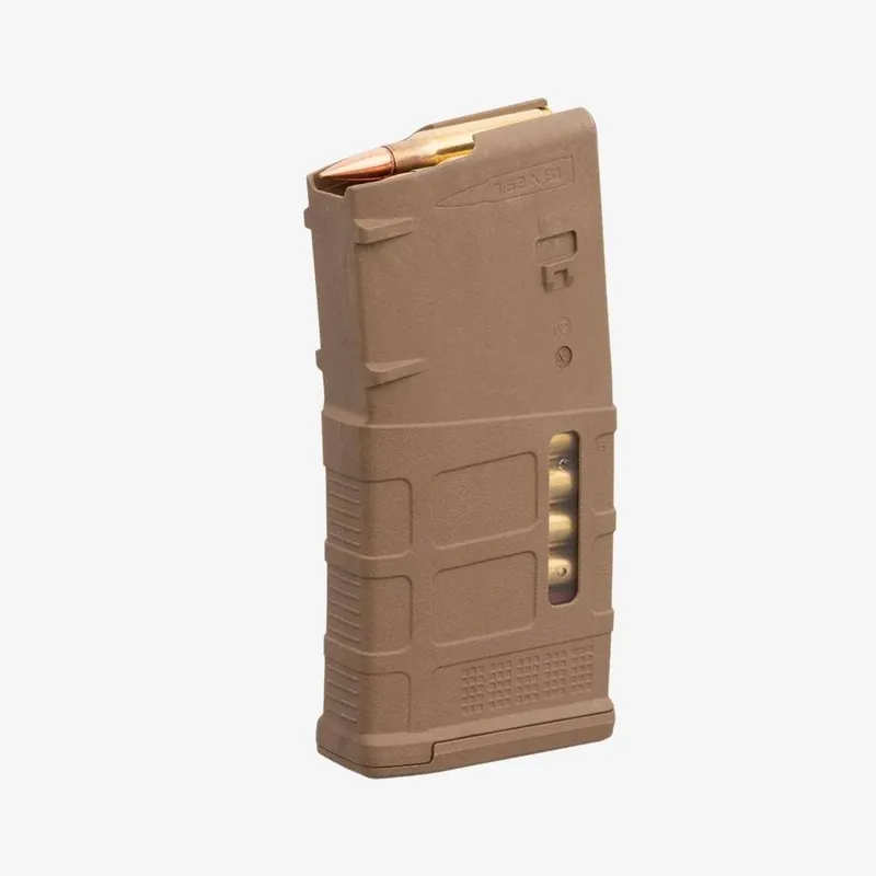 Magpul PMAG 20 LR/SR Gen M3 7.62x51 Nato 20 Round Magazine - Medium Coyote Tan