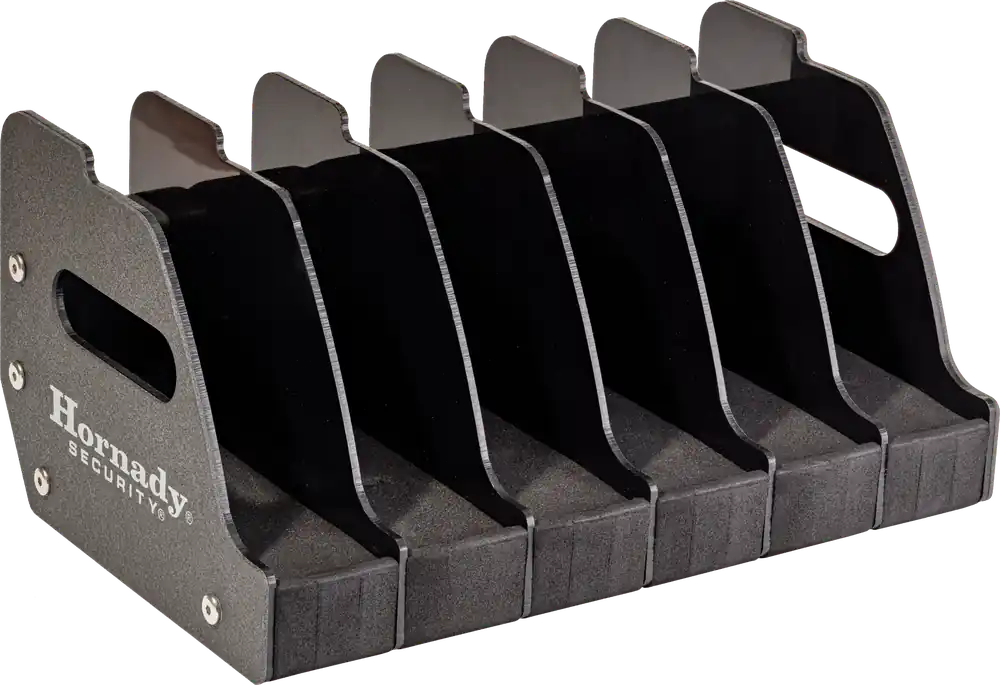 Hornady 6 Gun Pistol Storage Rack Black 95832
