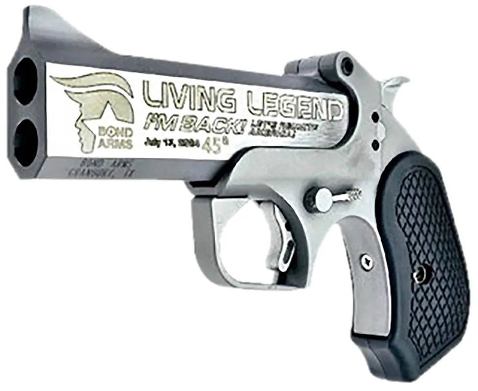 Bond Arms DT47 Trump Limited Edition 45 Colt Pistol 4.25" Stainless w/Gold Engraving DT47-45410
