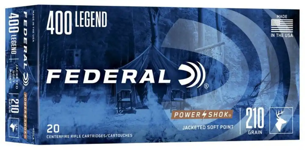 Federal Power-Shok Rifle .400 Legend Ammo 210 gr Soft Point 20 Rounds 400LA