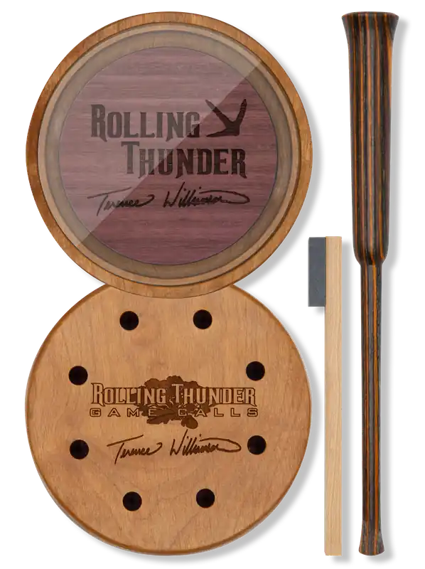 Rolling Thunder Game Call Terence Williamson Pot Calls & Strikers Turkey Wood TCP-TW1
