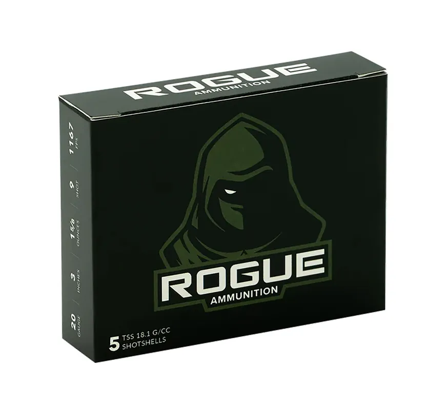 Rogue Ammunition Rogue 20 Gauge Ammo 3" 1 5/8 oz 9 Shot 5 Rounds RA-TSS-20-3-158-9