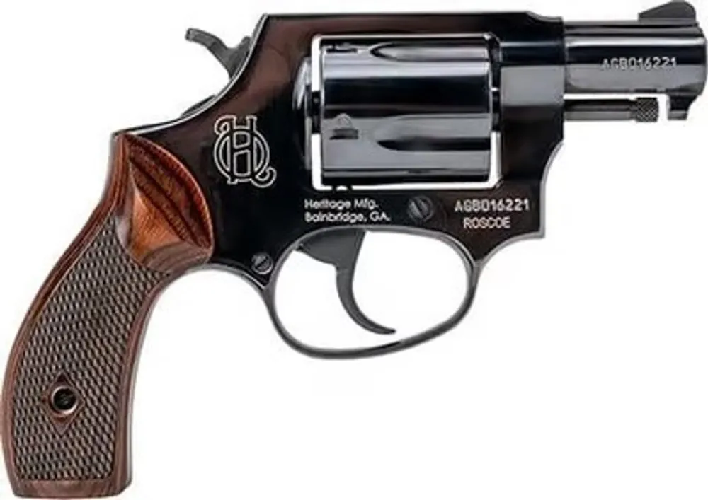 Heritage Roscoe 38 Special Revolver 2" Black/Wood HR38B2W