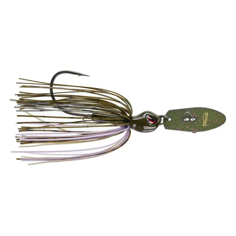 SPRO Cover Jumper Vibrating Jig - 3/8 oz. Green Pumpkin Purple