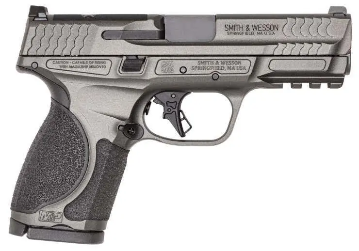 Smith and Wesson M&P M2.0 Compact 9mm Pistol 4" 15+1 OR Tungsten Gray 14101