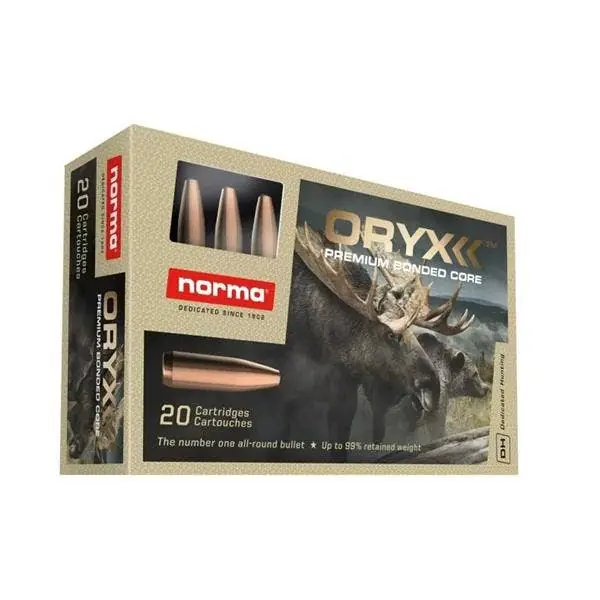 Norma Oryx 7mm Remington Magnum Ammo 170 Bonded Soft Point 20 Rounds 20170232