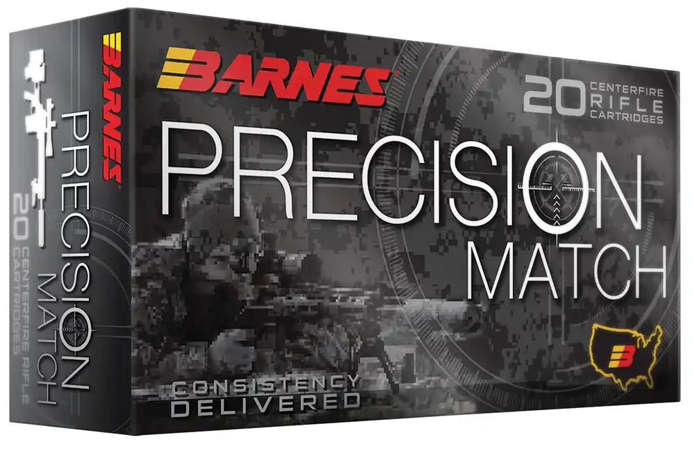 Barnes Bullets Precision Match 223 Rem Ammo 55 Grain Match Burner OTM BT 20 Rounds 32017