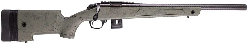 Bergara Rifles BMR-X Carbon Fiber 17 HMR Rifle 18" Black/Green Webbing BMR012