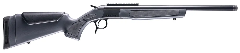 CVA Scout 6.5 Creedmoor Rifle 20" 1 Round Stealth Gray Synthetic and Blued Barrel CR4436