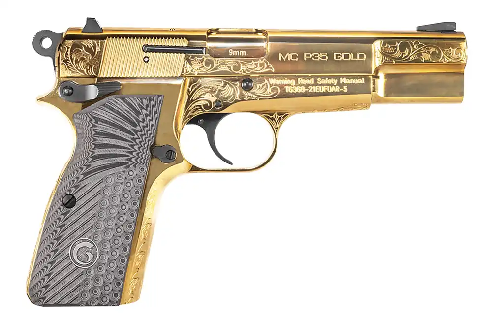Girsan MC P35 9mm Luger Pistol 4.87" Gold 390488