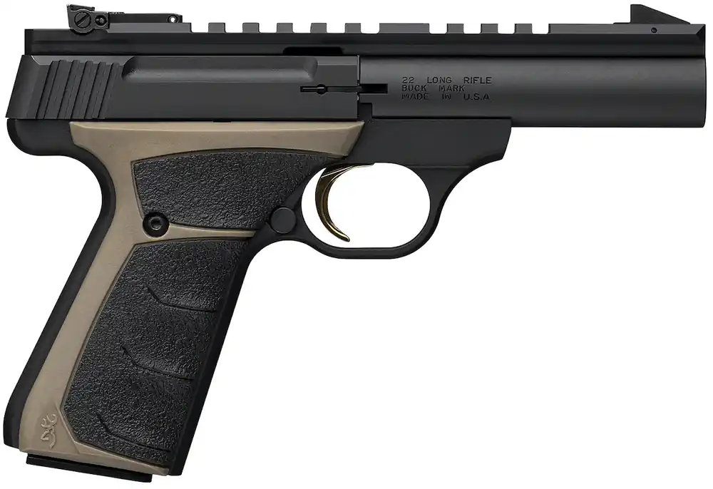Browning Buck Mark Field Target Micro 22 LR Pistol 4" Blued/FDE 051604490