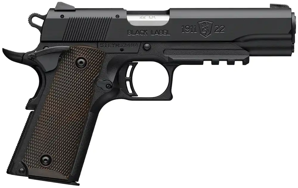 Browning 1911-22 Black Label 22 LR Pistol 4.25" Black 051065490