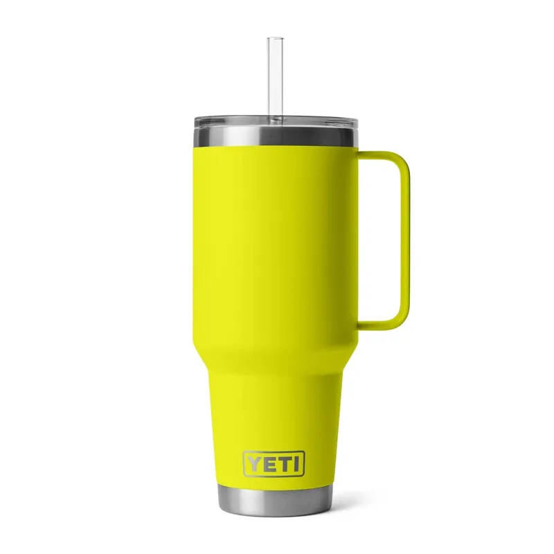 Yeti Rambler 42 oz. Straw Mug - Firefly Yellow