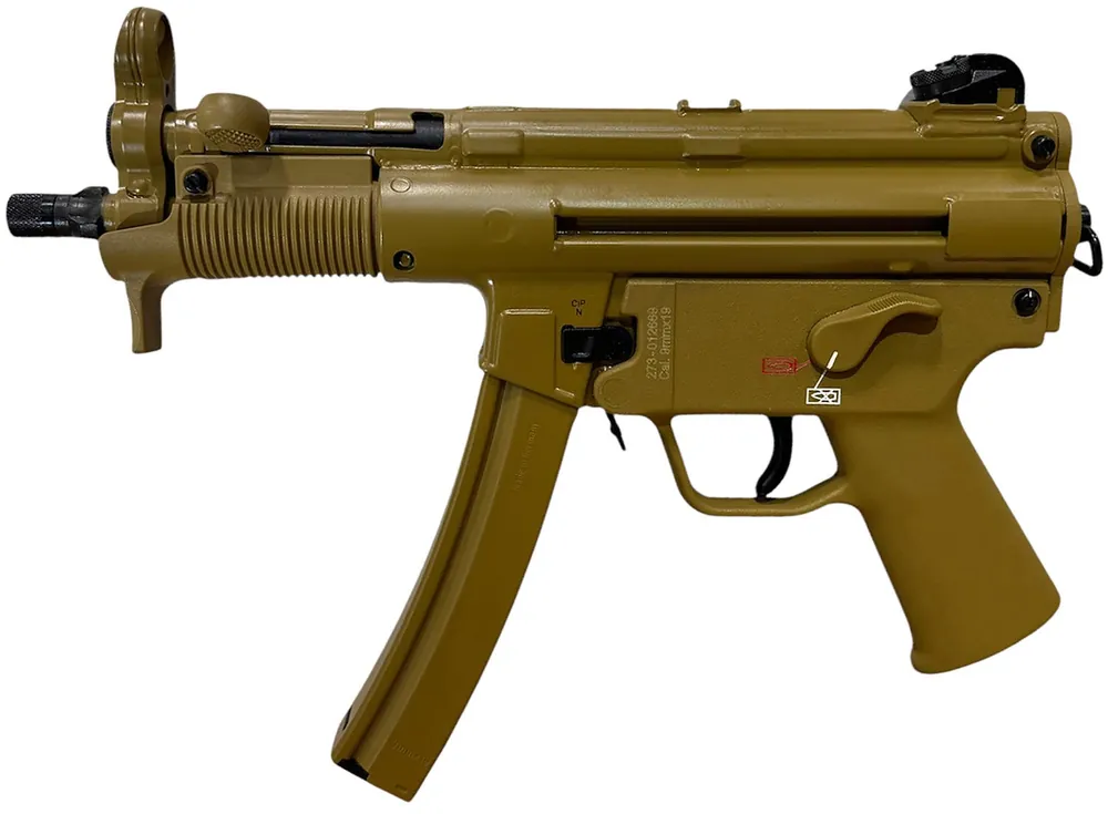 HK SP5K-PDW RAL8000 9mm Luger Pistol 4.53" Black 81001076