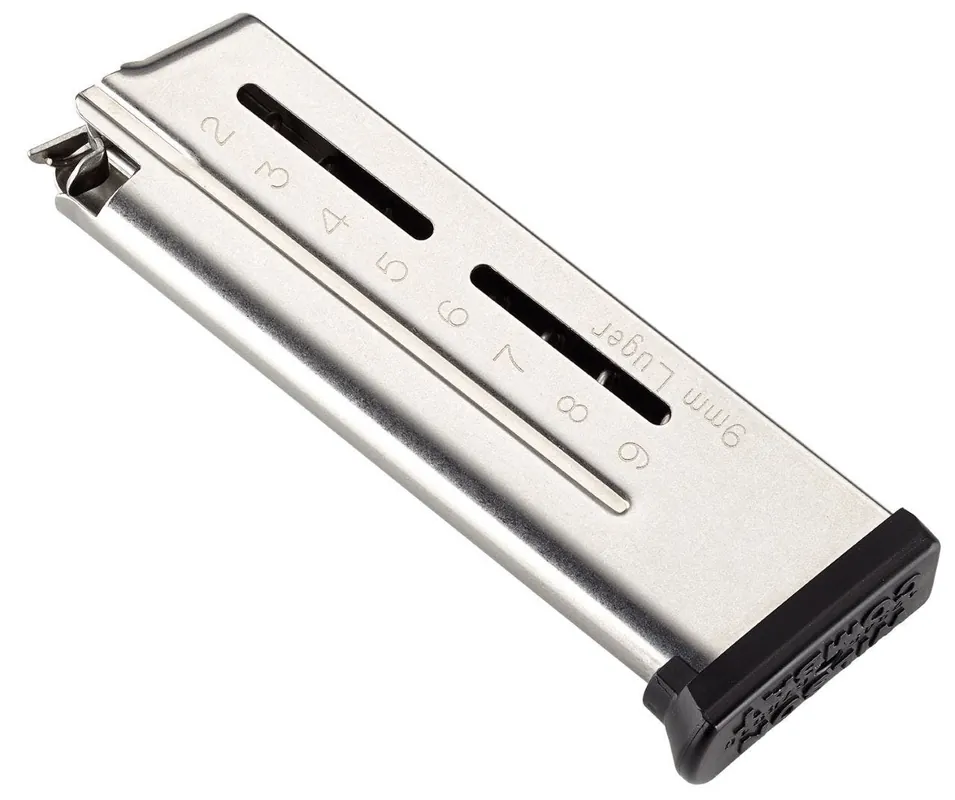 Wilson Combat ETM 9mm Luger 9rd Wilson Combat 1911 Elite Tactical Compact Magazine Stainless Steel 5009C9