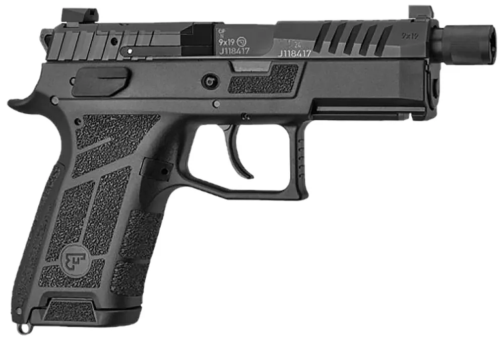CZ-USA P-09 C Nocturne SR 9mm Luger Pistol 4.50" Compact Frame Black 91661