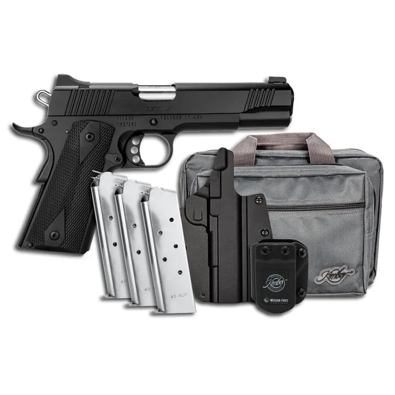 Kimber Custom LW 45 ACP Pistol Bundle 5" Black 3700812